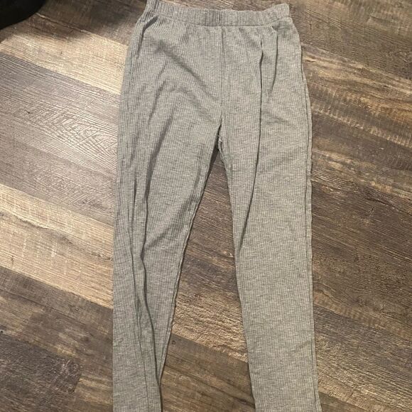 [sheIN] gray ribbed leggings EUC co-ord lounge set #5 - Picture 2 of 5